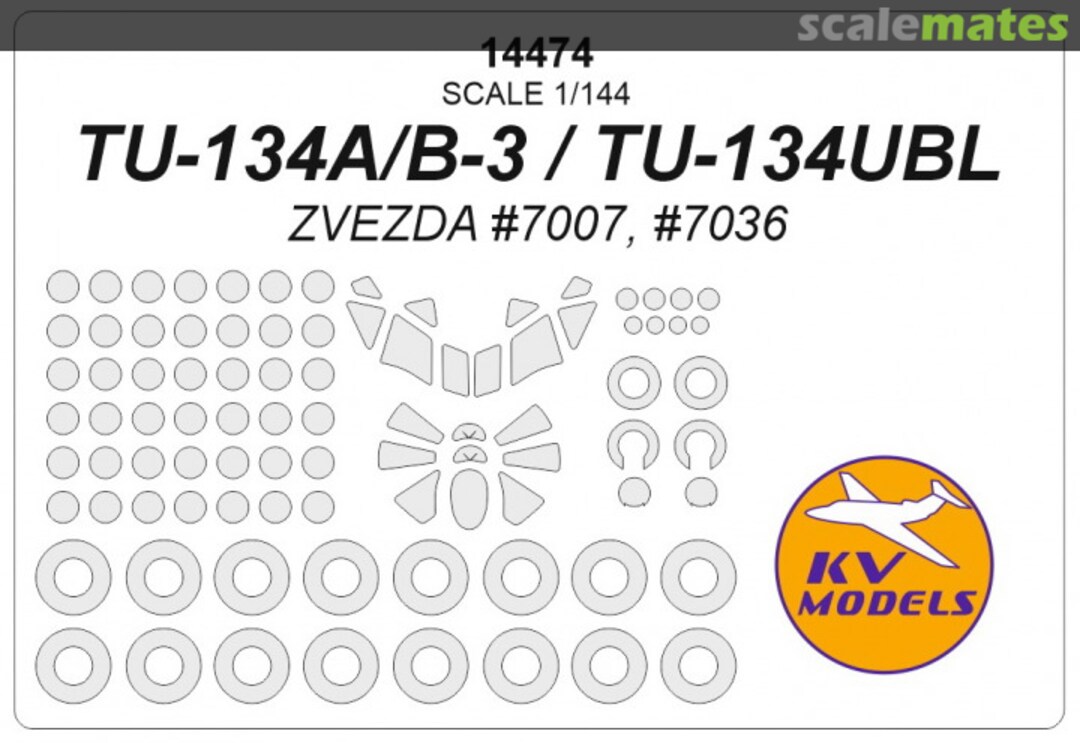 Boxart Tupolev Tu-134 14474 KV Models Boxart Tupolev Tu-134 14474 KV Models