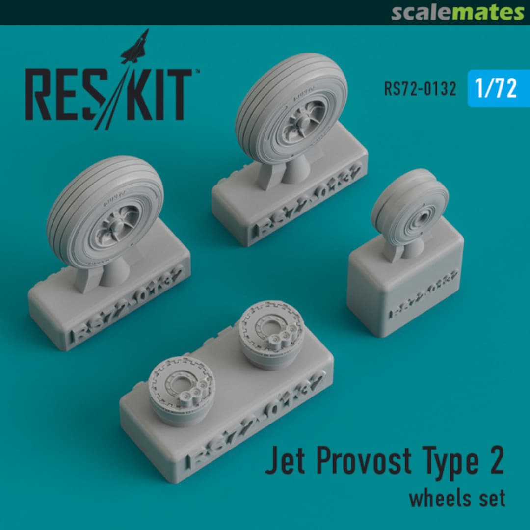 Boxart Jet Provost Type 2 wheels set RS72-0132 ResKit Boxart Jet Provost Type 2 wheels set RS72-0132 ResKit