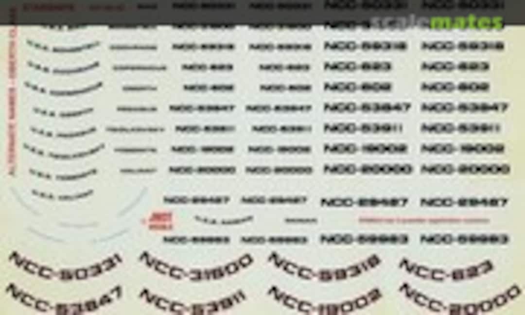 1:537 Alternate Names - Oberth Class Starships (JBOT Decals 537-08-42) 537-08-42