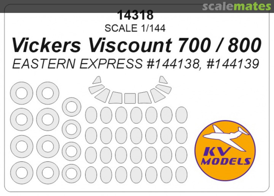 Boxart Vickers Viscount 700 / 800 14318 KV Models Boxart Vickers Viscount 700 / 800 14318 KV Models