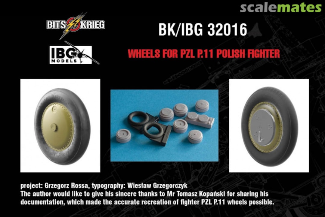 Boxart Wheels for PZL P.11C Polish Fighter (fits IBG 32001, 32002, 32003) BK/IBG 32016 BitsKrieg Boxart Wheels for PZL P.11C Polish Fighter (fits IBG 32001, 32002, 32003) BK/IBG 32016 BitsKrieg