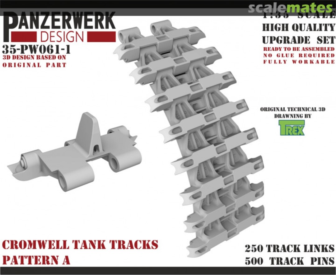 Boxart Cromwell Tracks Pattern A 35PW-061-1 Panzerwerk design Boxart Cromwell Tracks Pattern A 35PW-061-1 Panzerwerk design
