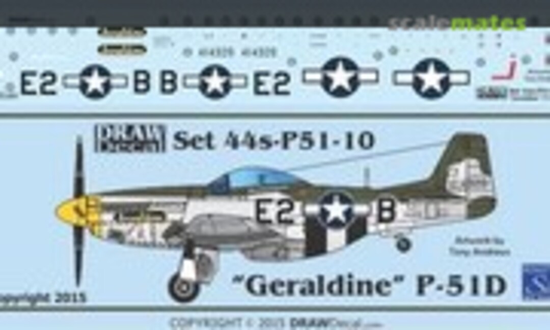 1:144 “Geraldine” P-51D (Draw Decal 44-P51-10) 44-P51-10