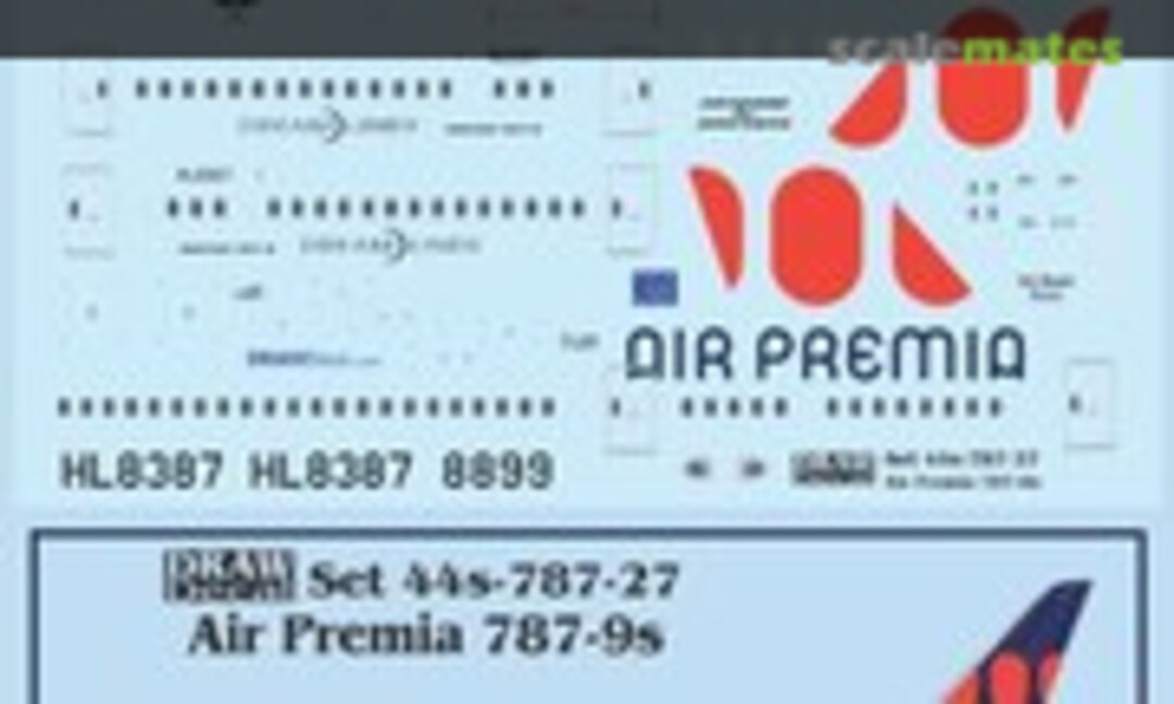 1:144 Air Premia 787-9 Dreamliners (Draw Decal 44-787-27) 44-787-27