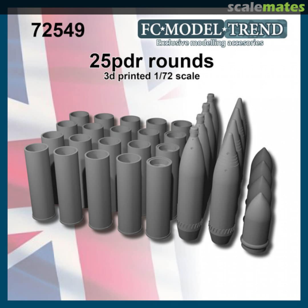 Boxart 25pdr rounds 72549 FC Model Trend Boxart 25pdr rounds 72549 FC Model Trend