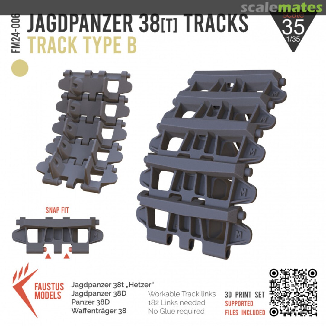 Boxart Jagdpanzer 38[t] Tracks Type B FM24-006 Faustus Models