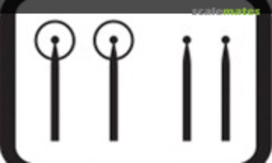 1:48 WWII Ring and Bead Gun Sight (Red Roo Models RRM48103) RRM48103