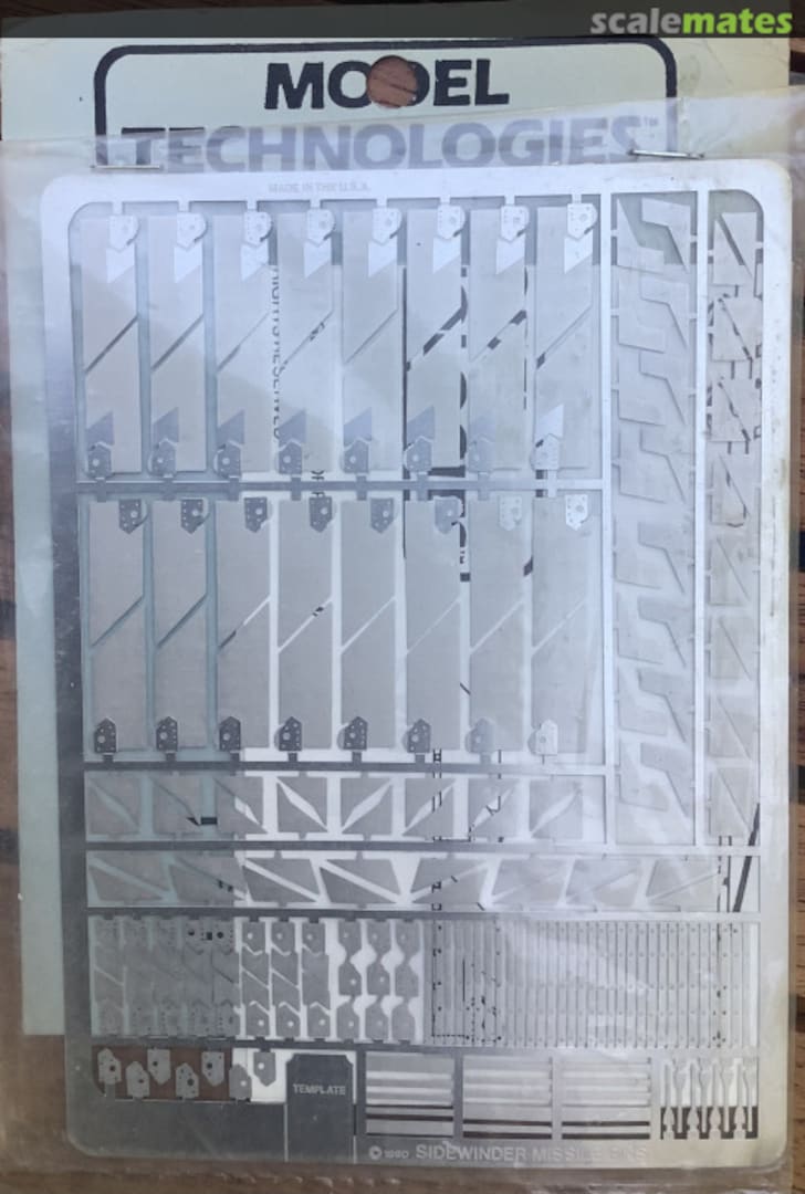 Boxart Sidewinder Missile Fins MT0082 Model Technologies