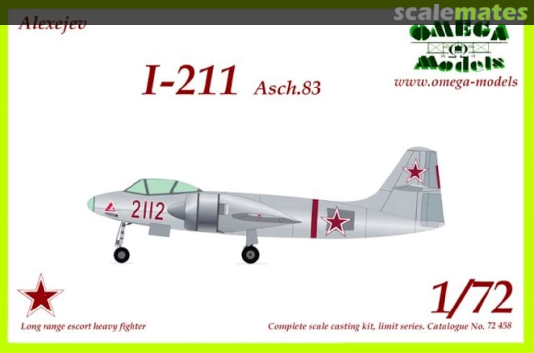 Boxart Alexejev I-211 Asch.83 72 458 Omega Models Boxart Alexejev I-211 Asch.83 72 458 Omega Models