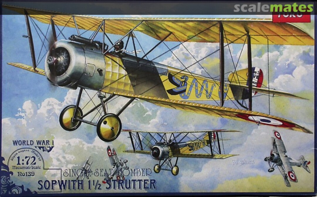 Boxart Single-Seat Bomber Sopwith 1 1/2 Strutter 139 Toko Boxart Single-Seat Bomber Sopwith 1 1/2 Strutter 139 Toko