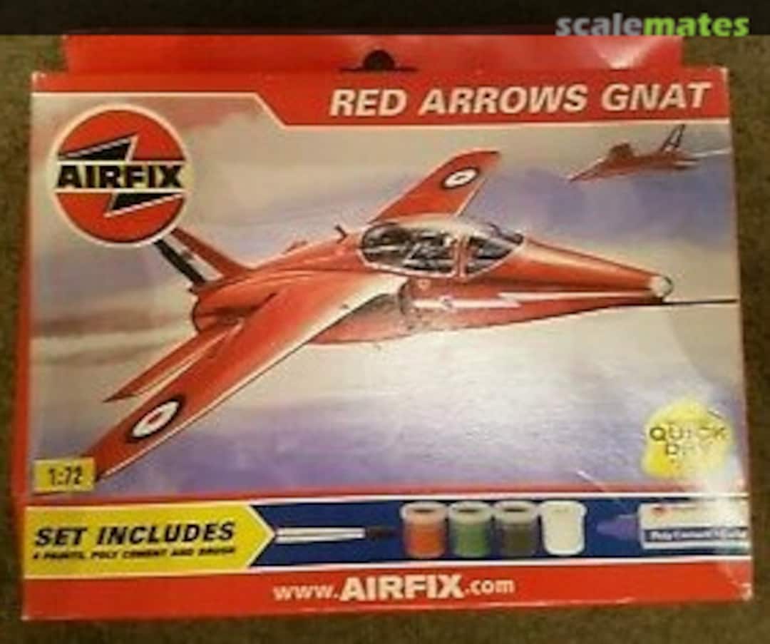 Boxart Red Arrows Gnat 01036G Airfix Boxart Red Arrows Gnat 01036G Airfix