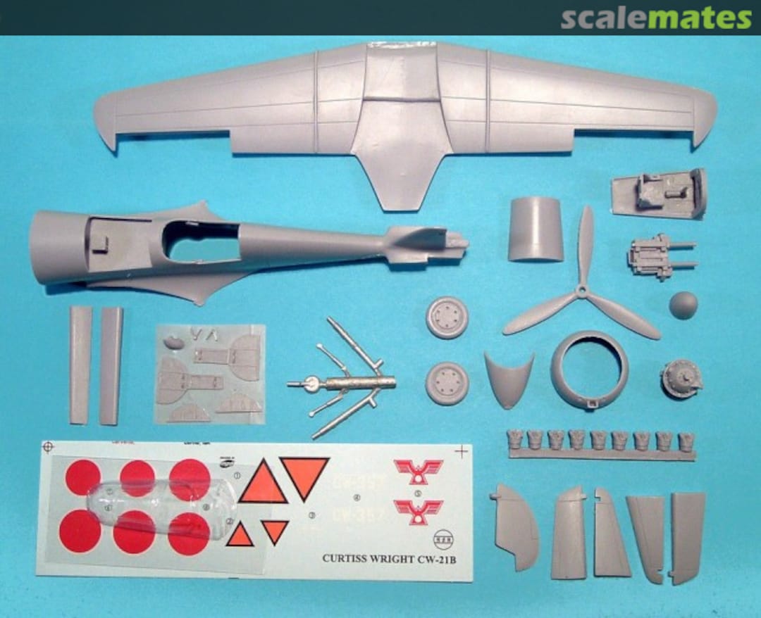 Boxart Curtiss-Wright CW-21 B Demon 48-P003 WSW Modellbau