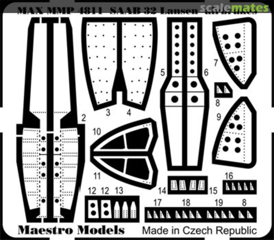 Boxart SAAB 32 Lansen Airbrakes MMP4811 Maestro Models Boxart SAAB 32 Lansen Airbrakes MMP4811 Maestro Models