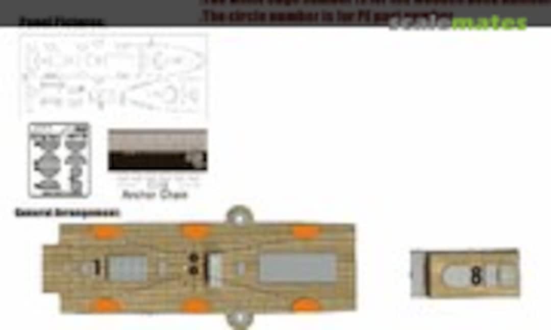 1:350 Imperial Chinese Flagship Ching Yuen Wooden Deck (Wood Hunter W35022) W35022