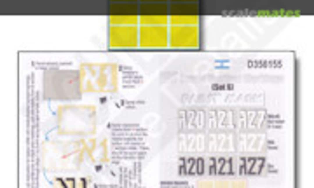 1:35 IDF Turret Tactical Markings (Set 6) (Echelon Fine Details D356155) D356155