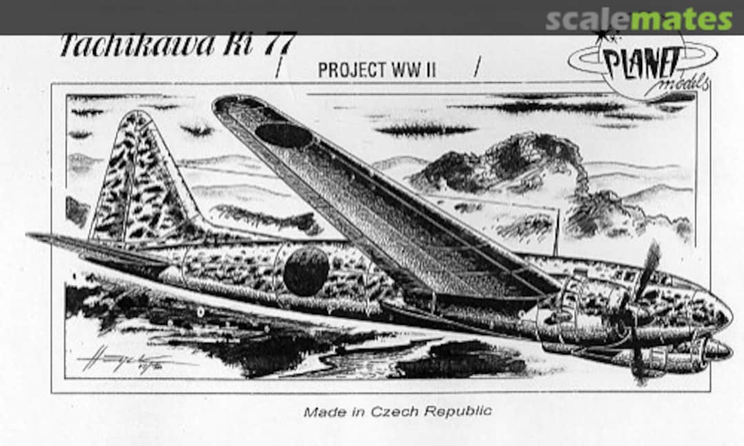 Boxart Tachikawa Ki 77 PLT016 Planet Models Boxart Tachikawa Ki 77 PLT016 Planet Models