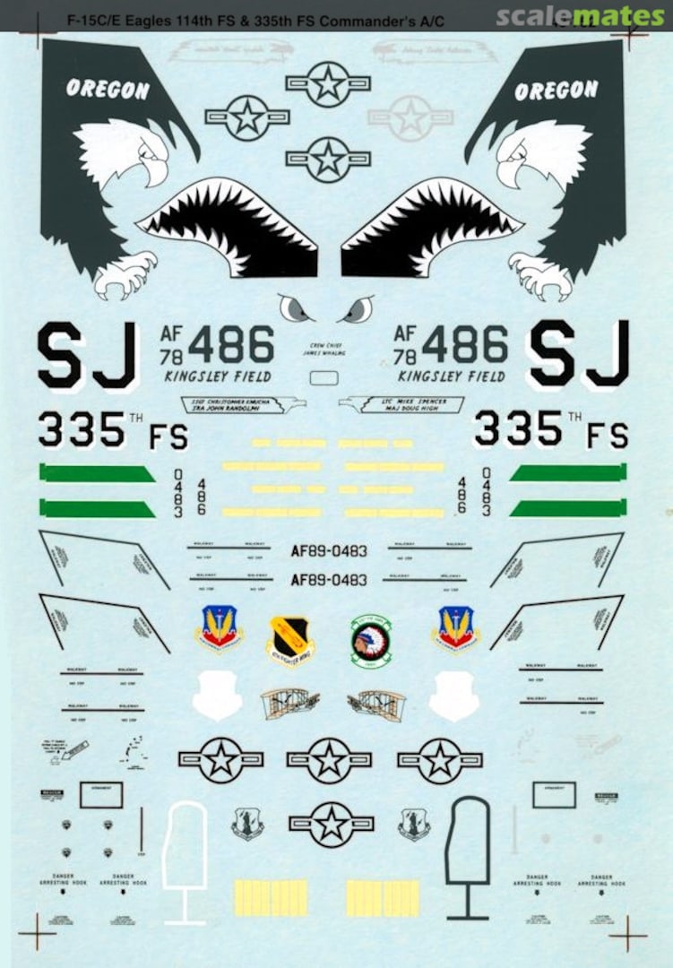 Boxart F-15C/E Eagles 48-752 SuperScale International Boxart F-15C/E Eagles 48-752 SuperScale International