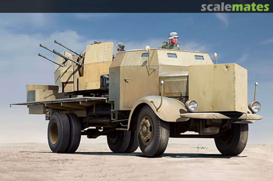 Boxart L4500A with 2cm Flak 38 09596 Trumpeter Boxart L4500A with 2cm Flak 38 09596 Trumpeter