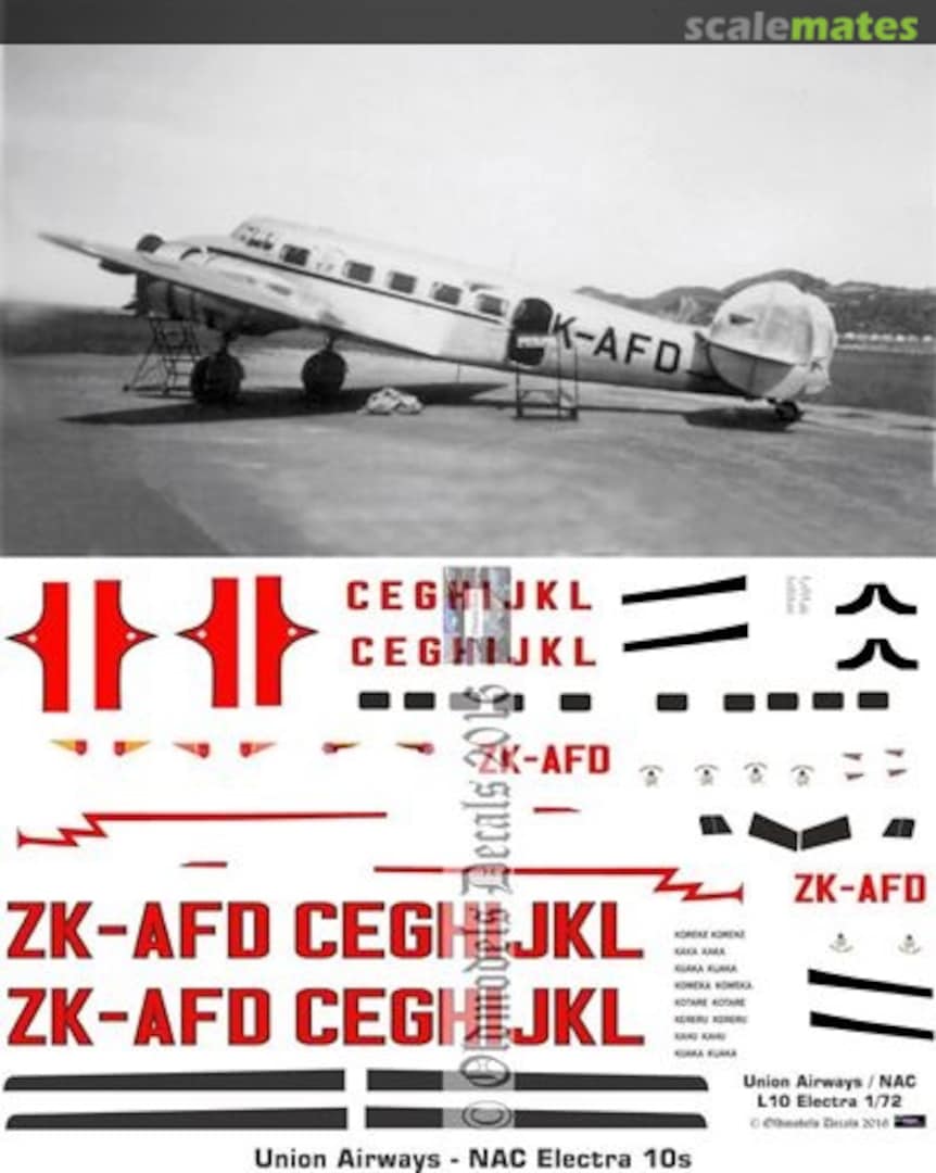 Boxart Electra 10 - Union Airways / NAC OMD0204A Oldmodels Decals Boxart Electra 10 - Union Airways / NAC OMD0204A Oldmodels Decals
