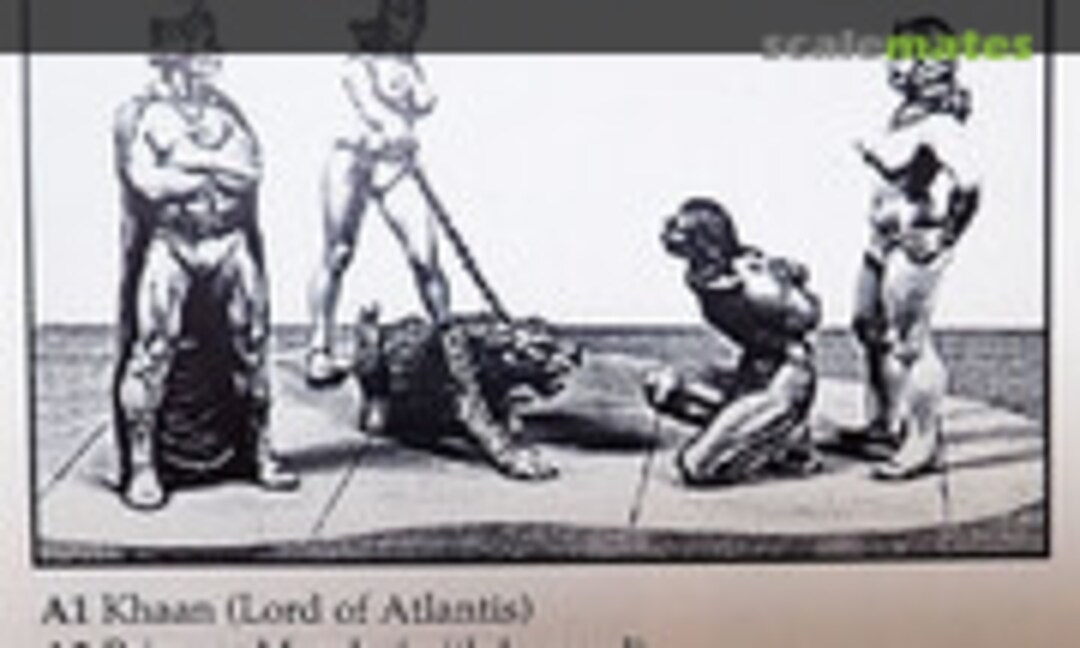 1:32 The Lost World of Atlantis: A4 Crouching Captive Thorean (Phoenix Scale Miniatures A4) A4