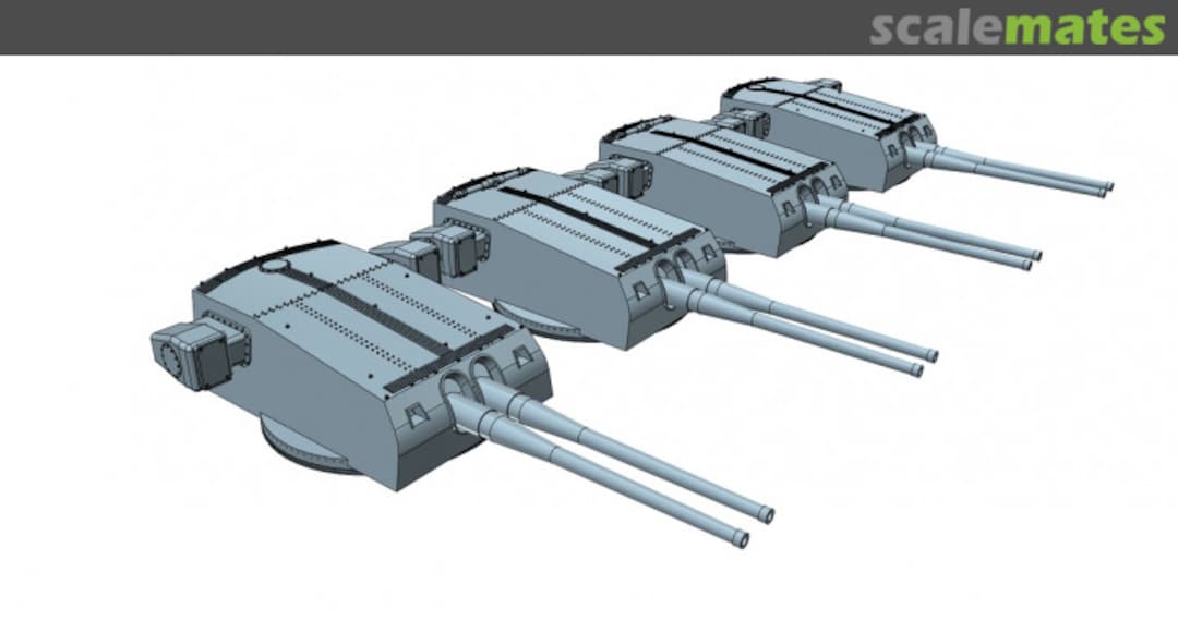 Boxart RN Gorizia 203 mm/53 cal. (8"/53 cal.) Turrets with Barrels 200-Gorizia turrets-4 Model Monkey Boxart RN Gorizia 203 mm/53 cal. (8"/53 cal.) Turrets with Barrels 200-Gorizia turrets-4 Model Monkey