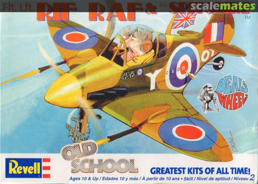 Boxart Flt. Lft. RIF RAF and his Spitsfire 85-1738 Revell Boxart Flt. Lft. RIF RAF and his Spitsfire 85-1738 Revell