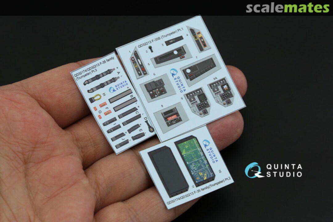 Contents F-35B interior 3D decals QD32213 Quinta Studio Contents F-35B interior 3D decals QD32213 Quinta Studio