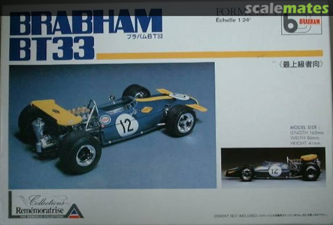 Boxart Brabham BT33 Formule-1 MC-63 Union Model Boxart Brabham BT33 Formule-1 MC-63 Union Model