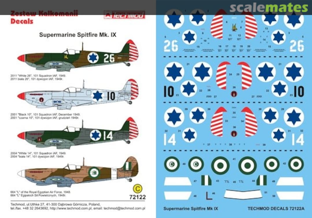 Boxart Supermarine Spitfire Mk.IX 72122A Techmod Boxart Supermarine Spitfire Mk.IX 72122A Techmod
