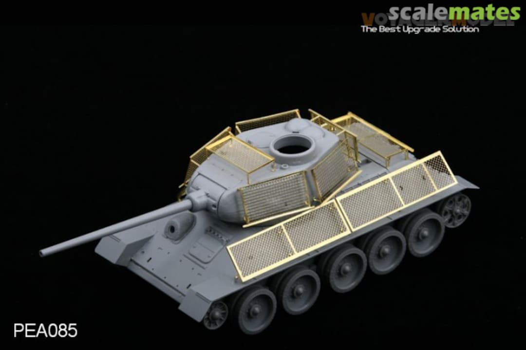 Boxart T-34/85 Anti-Panzerfaust Shields - Part II PEA085 Voyager Model Boxart T-34/85 Anti-Panzerfaust Shields - Part II PEA085 Voyager Model