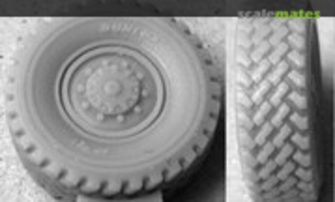 1:72 MAN 6x4 wheels "Dunlop" tyre (REV) (Tracks & Troops TT037) TT037