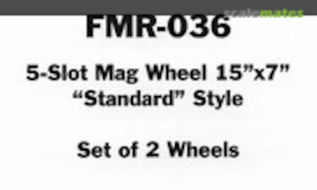 1:24 5-Slot Mag Wheel 15"x7" "Standard" Style (Fireball Modelworks FMR-036) FMR-036