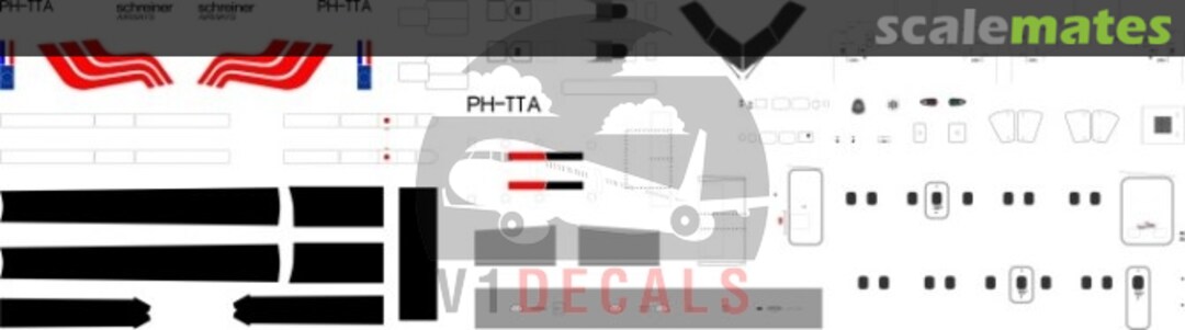 Boxart Schreiner Airways DeHavilland Dash 8-100 V1D0032-72 V1 Decals Boxart Schreiner Airways DeHavilland Dash 8-100 V1D0032-72 V1 Decals