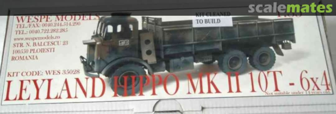 Boxart Leyland Hippo Mk II 10t - 6x4 WES 35028 Wespe Models Boxart Leyland Hippo Mk II 10t - 6x4 WES 35028 Wespe Models