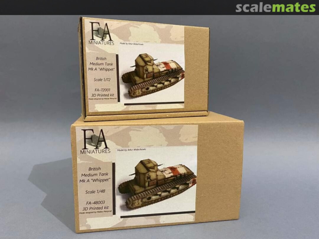 Boxart Medium Tank Mk A "Whippet" FA-48003 F&A Miniatures Boxart Medium Tank Mk A "Whippet" FA-48003 F&A Miniatures