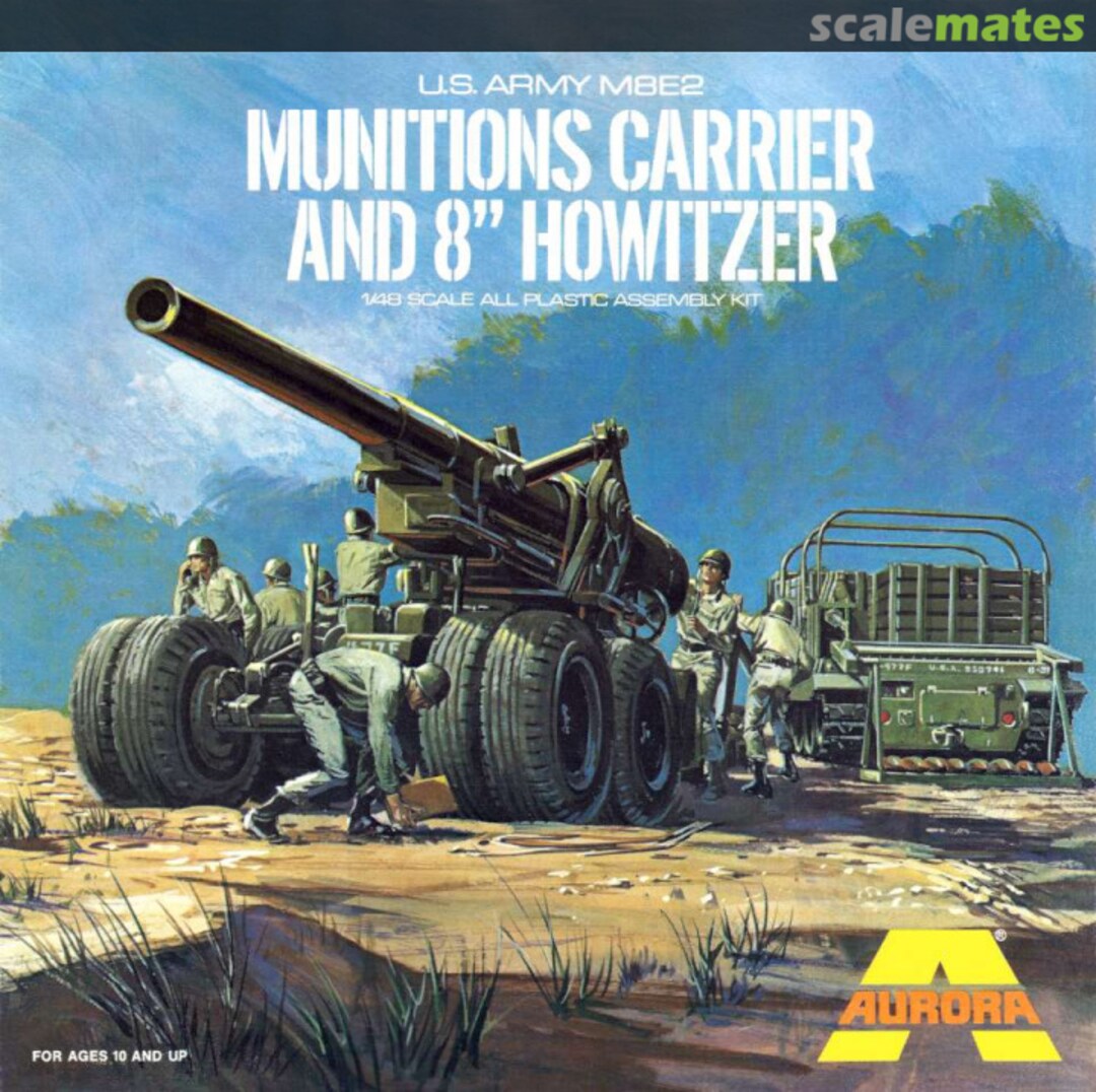 Boxart U.S. Army M8E2 Munitions Carrier and 8" Howitzer 333-50 Aurora Boxart U.S. Army M8E2 Munitions Carrier and 8" Howitzer 333-50 Aurora