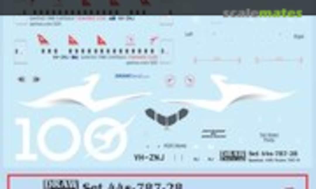 1:144 Qantas 100 Years 787-9 Dreamliner (Draw Decal 44-787-28) 44-787-28