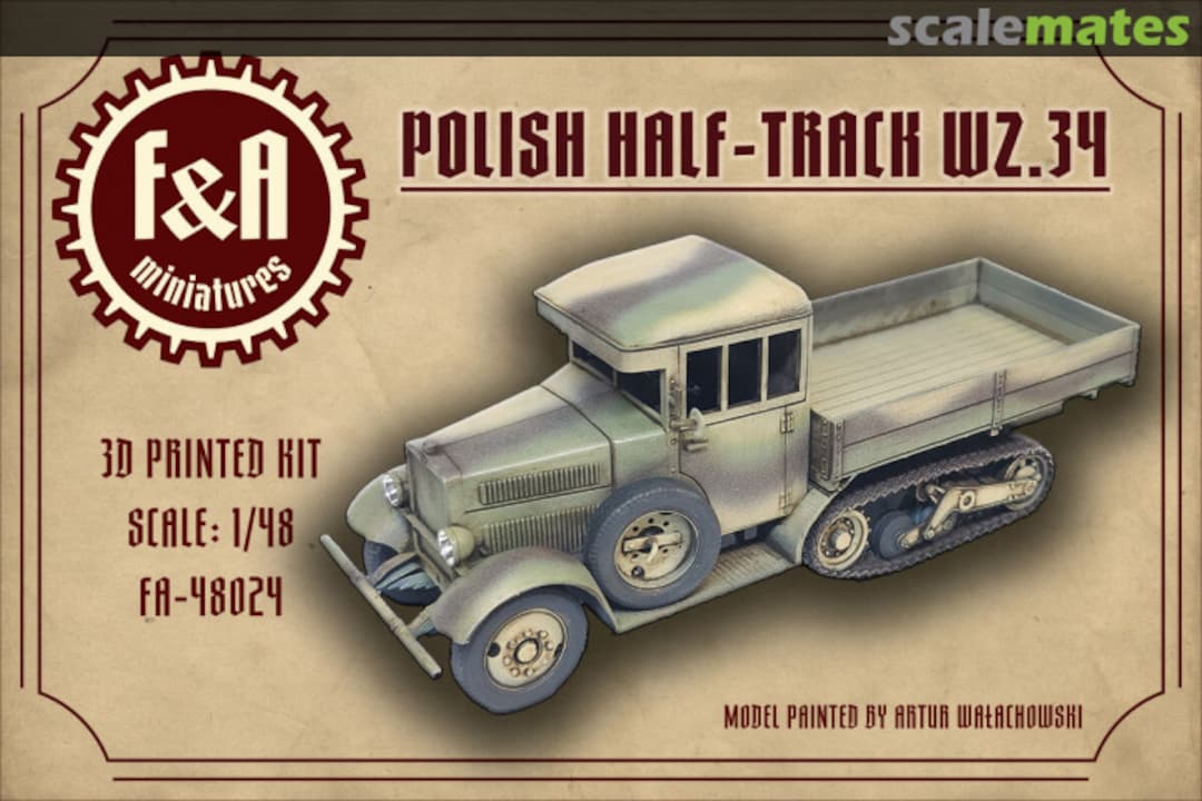 Boxart Half-Track WZ.34 FA-48024 F&A Miniatures Boxart Half-Track WZ.34 FA-48024 F&A Miniatures