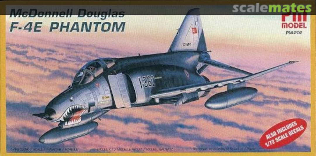 Boxart McDonnell Douglas F-4E Phantom PM202 PM Model Boxart McDonnell Douglas F-4E Phantom PM202 PM Model