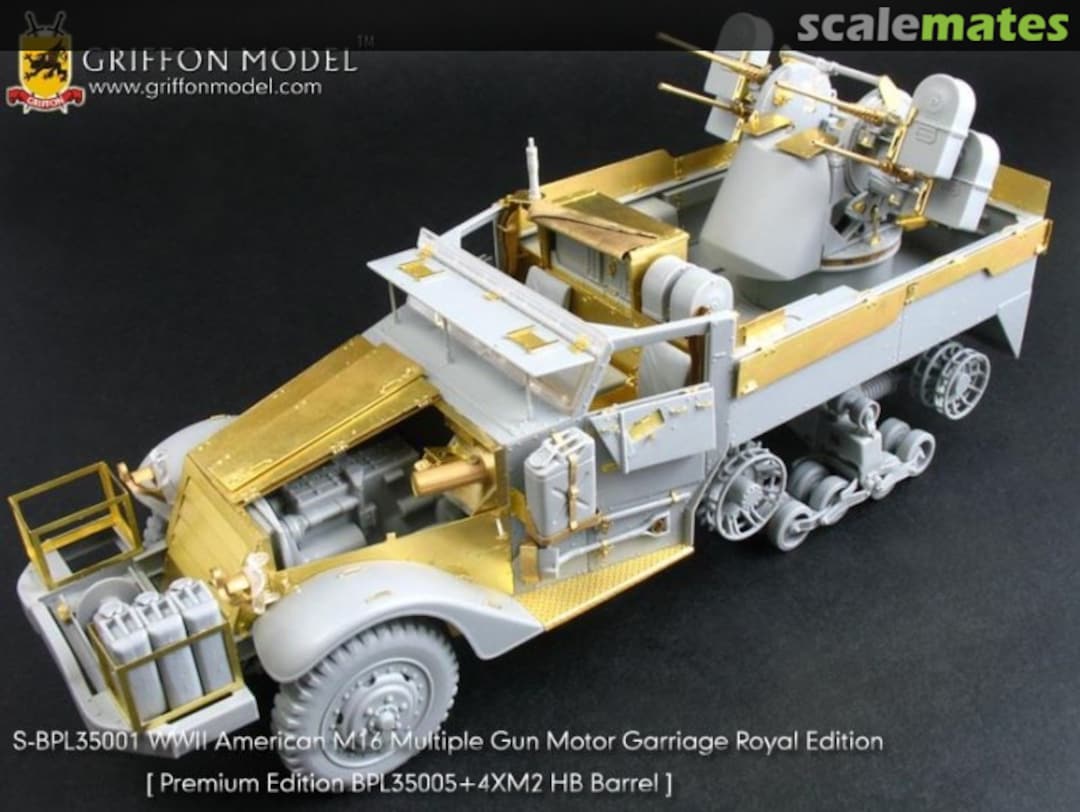 Boxart WW II American M16 Multiple Gun Motor Carriage SBPL35001 Griffon Model