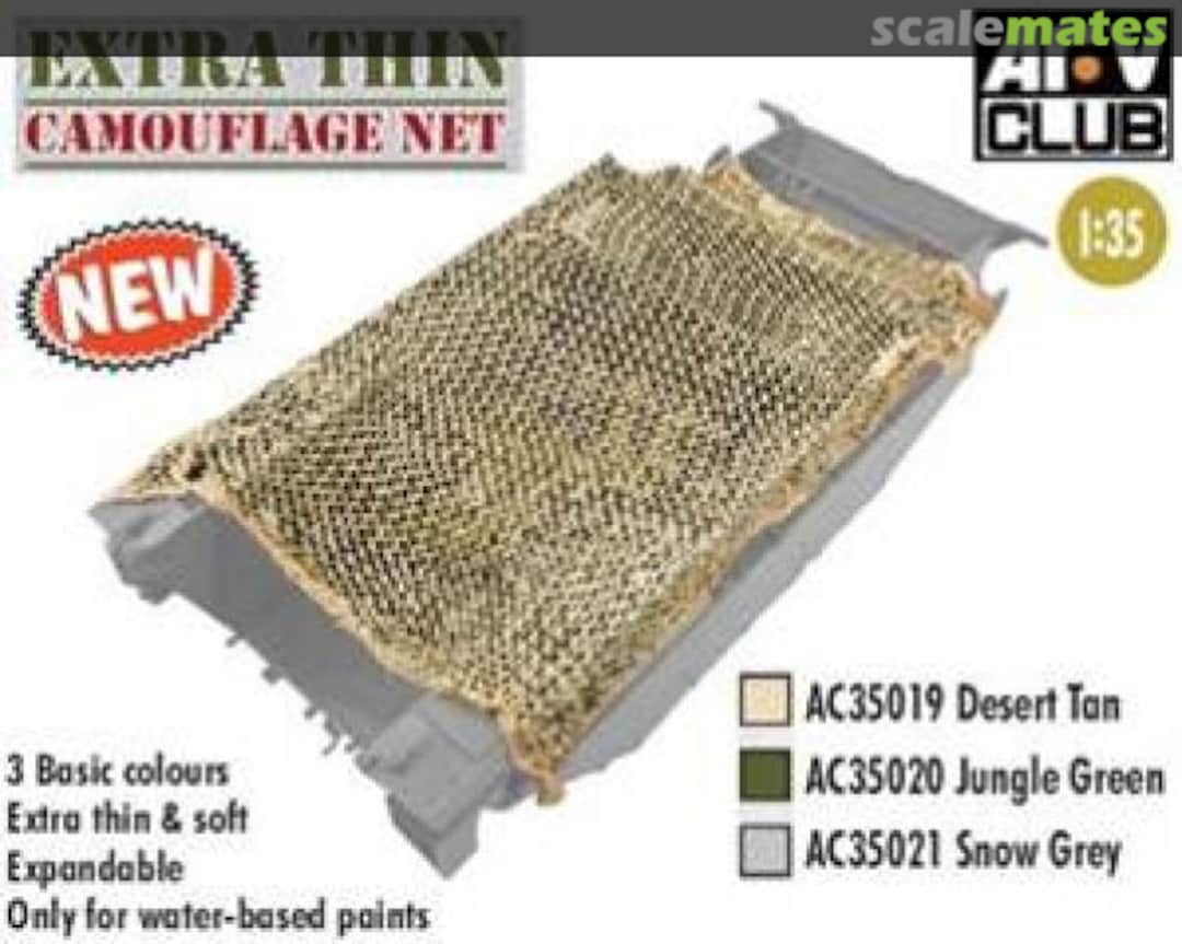 Boxart Extra Thin Camouflage Net (Snow Grey) AC35021 AFV Club Boxart Extra Thin Camouflage Net (Snow Grey) AC35021 AFV Club