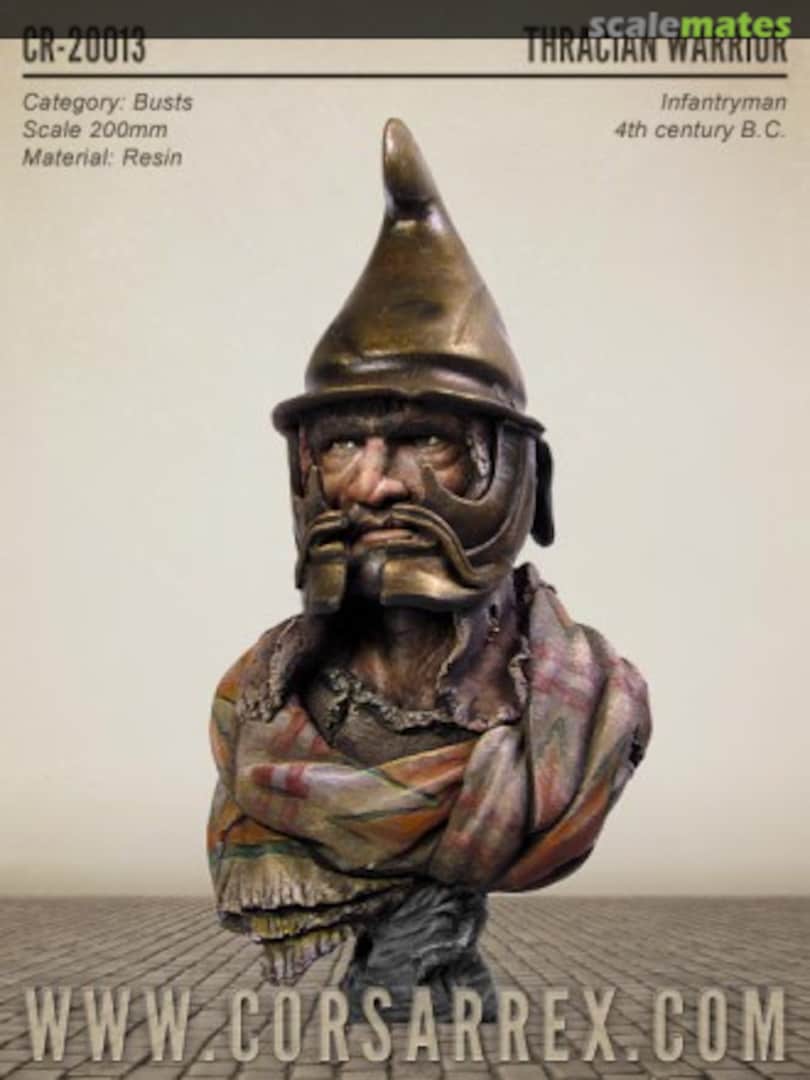 Boxart Thracian Warrior - Infantryman 4th century B.C. CR-20013 Corsar Rex Boxart Thracian Warrior - Infantryman 4th century B.C. CR-20013 Corsar Rex