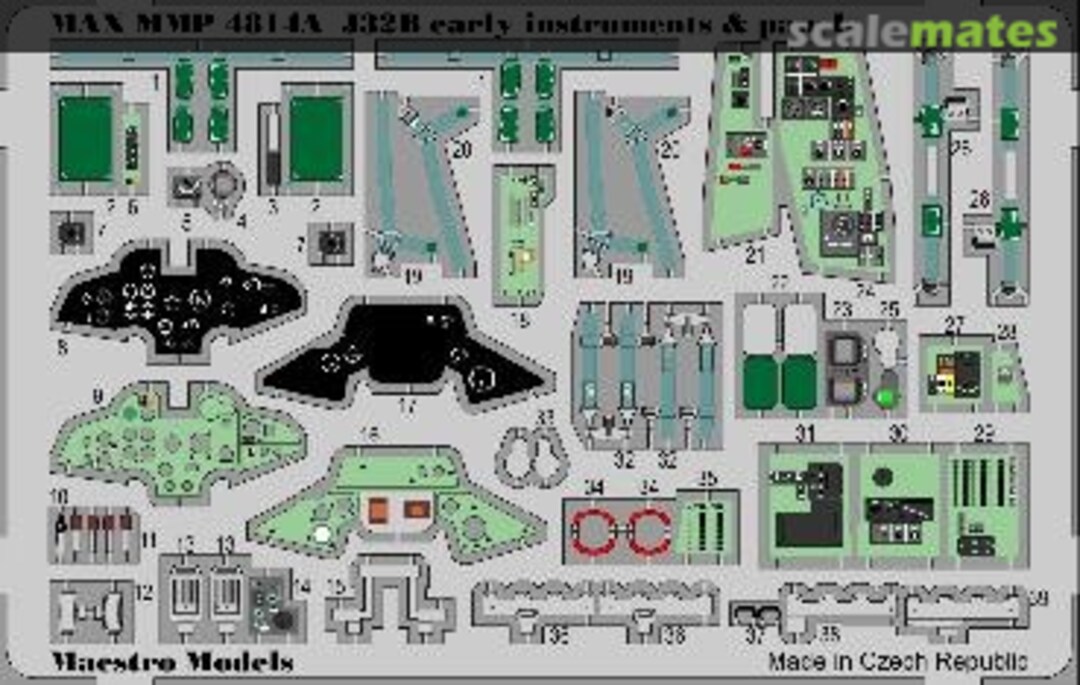 Boxart SAAB J32B Lansen Early interior detail set MMP4814A Maestro Models Boxart SAAB J32B Lansen Early interior detail set MMP4814A Maestro Models
