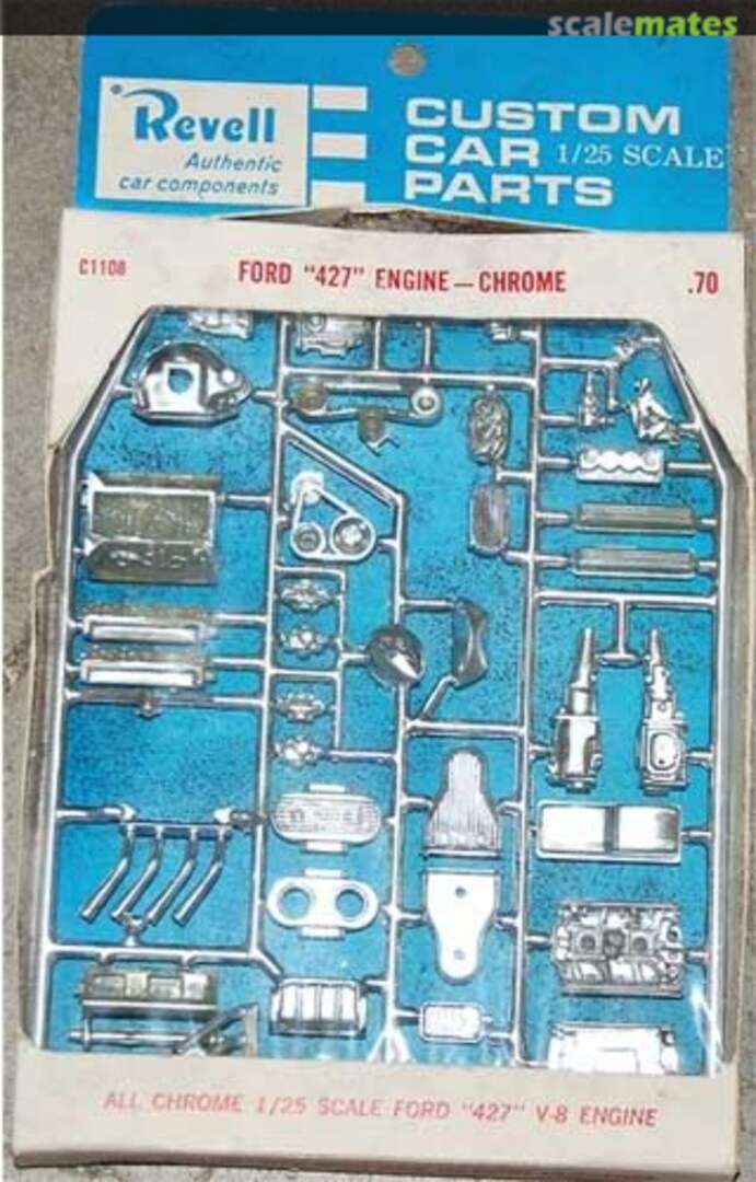 Boxart Ford 427 Engine - Chrome C1108 Revell