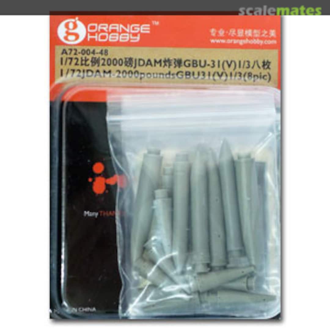 Boxart JDAM-2000 pounds GBU-31 (V)1/3 A72-004-48 Orange Hobby Boxart JDAM-2000 pounds GBU-31 (V)1/3 A72-004-48 Orange Hobby