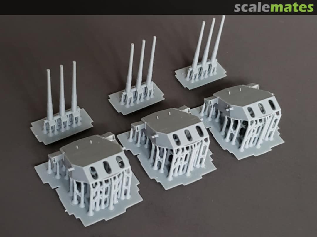 Boxart Iowa class 16"/50 cal. Turrets with Barrels 700-BB61 turrets WWII Model Monkey Boxart Iowa class 16"/50 cal. Turrets with Barrels 700-BB61 turrets WWII Model Monkey