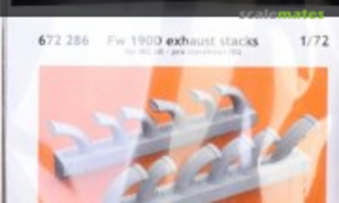 1:72 Fw 190 D-9 Exhaust Stacks (Eduard 672286) 672286