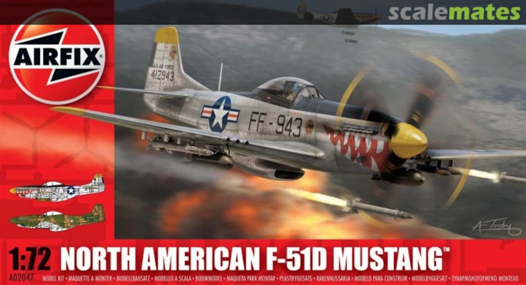 Boxart North American F-51D Mustang A02047 Airfix Boxart North American F-51D Mustang A02047 Airfix