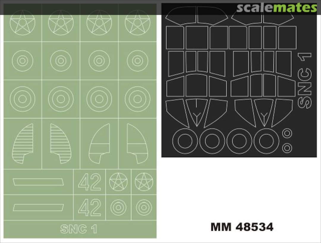Boxart SNC-1 Falcon masks MM48534 Montex Boxart SNC-1 Falcon masks MM48534 Montex