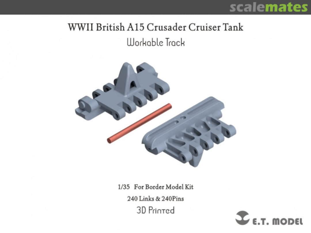 Boxart WW.II UK A15 Crusader Cruiser Tank Workable Track (3D) P35-034 E.T. Model Boxart WW.II UK A15 Crusader Cruiser Tank Workable Track (3D) P35-034 E.T. Model